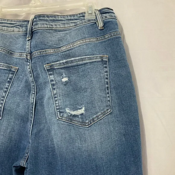 Vervet Women’s Distressed Straight Leg Denim Jeans Size 15/32” Waist NWTO - Picture 9 of 11